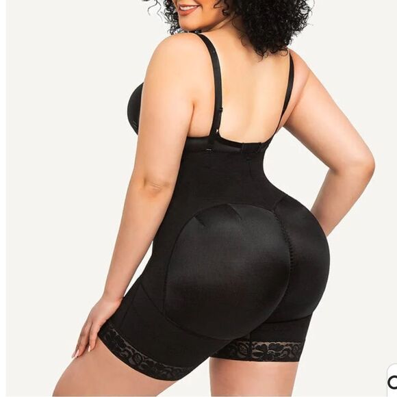 Shapellx AirSlim® Firm Tummy Compression Bodysuit Shaper W/Butt Lifter Black NWT - Picture 3 of 13